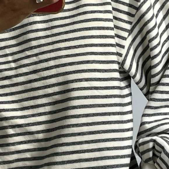 Lou & Grey Stripe Balloon Sleeves Hoodie size S - Picture 6 of 14